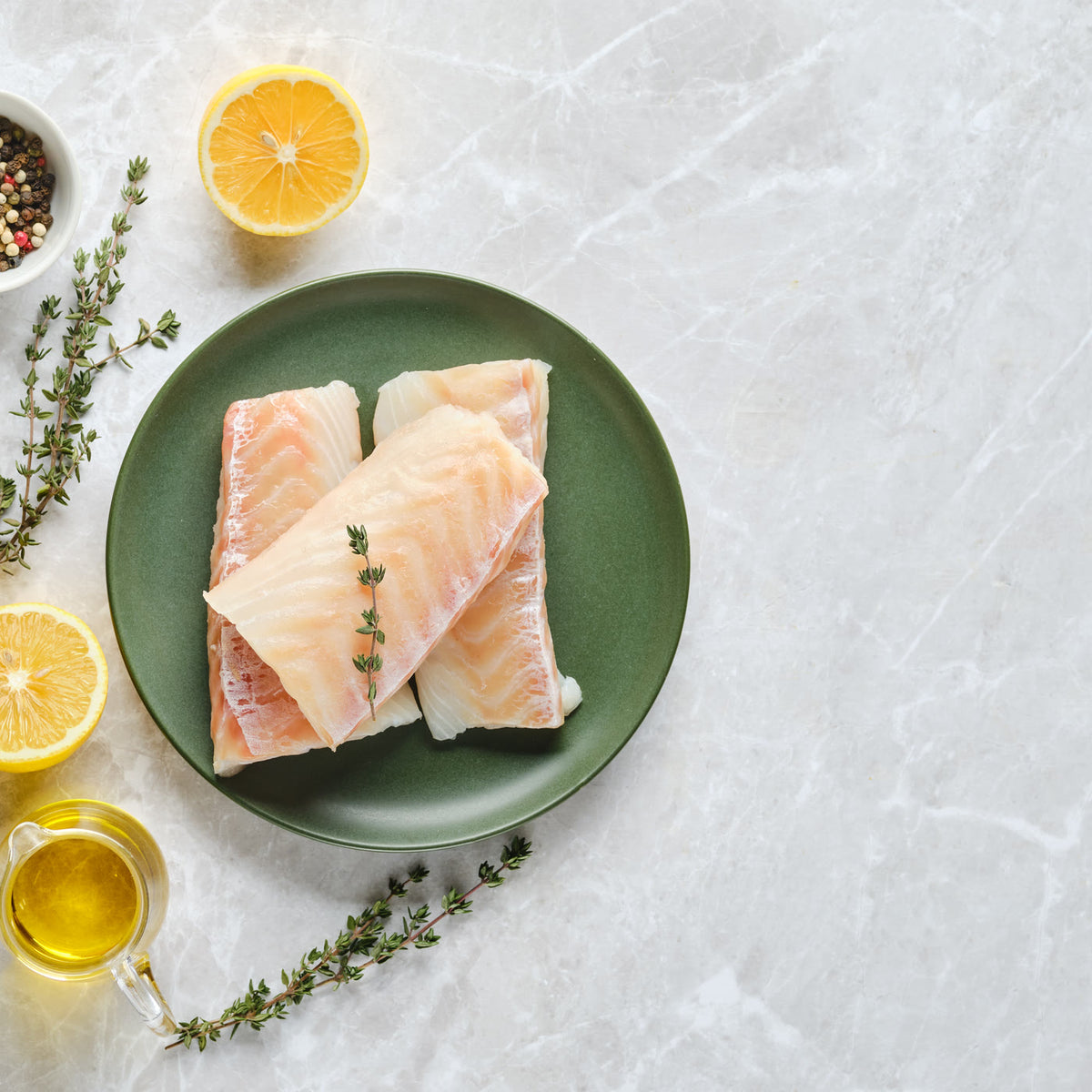Corvina en porciones